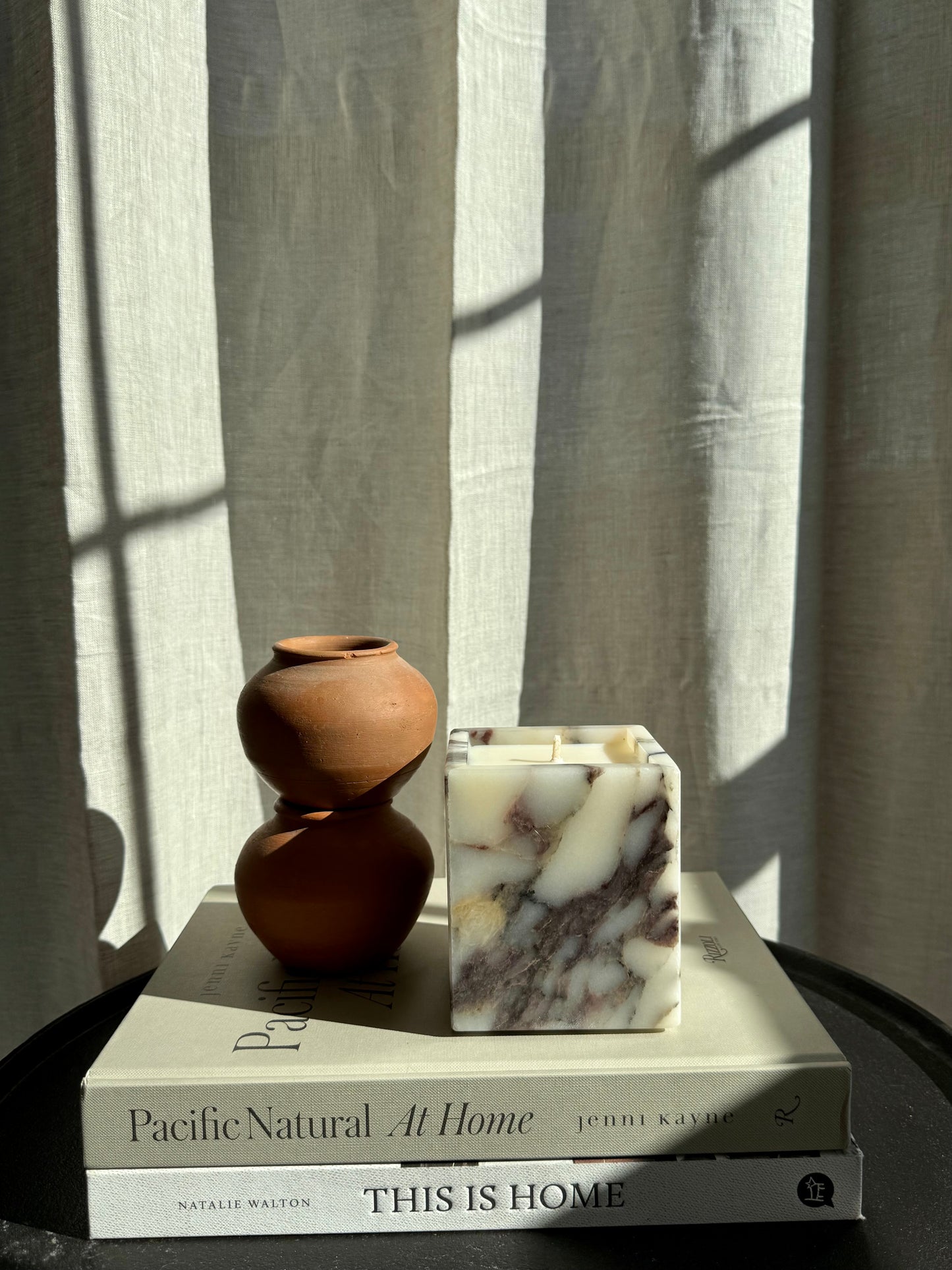 Calacatta Viola Marble Candle