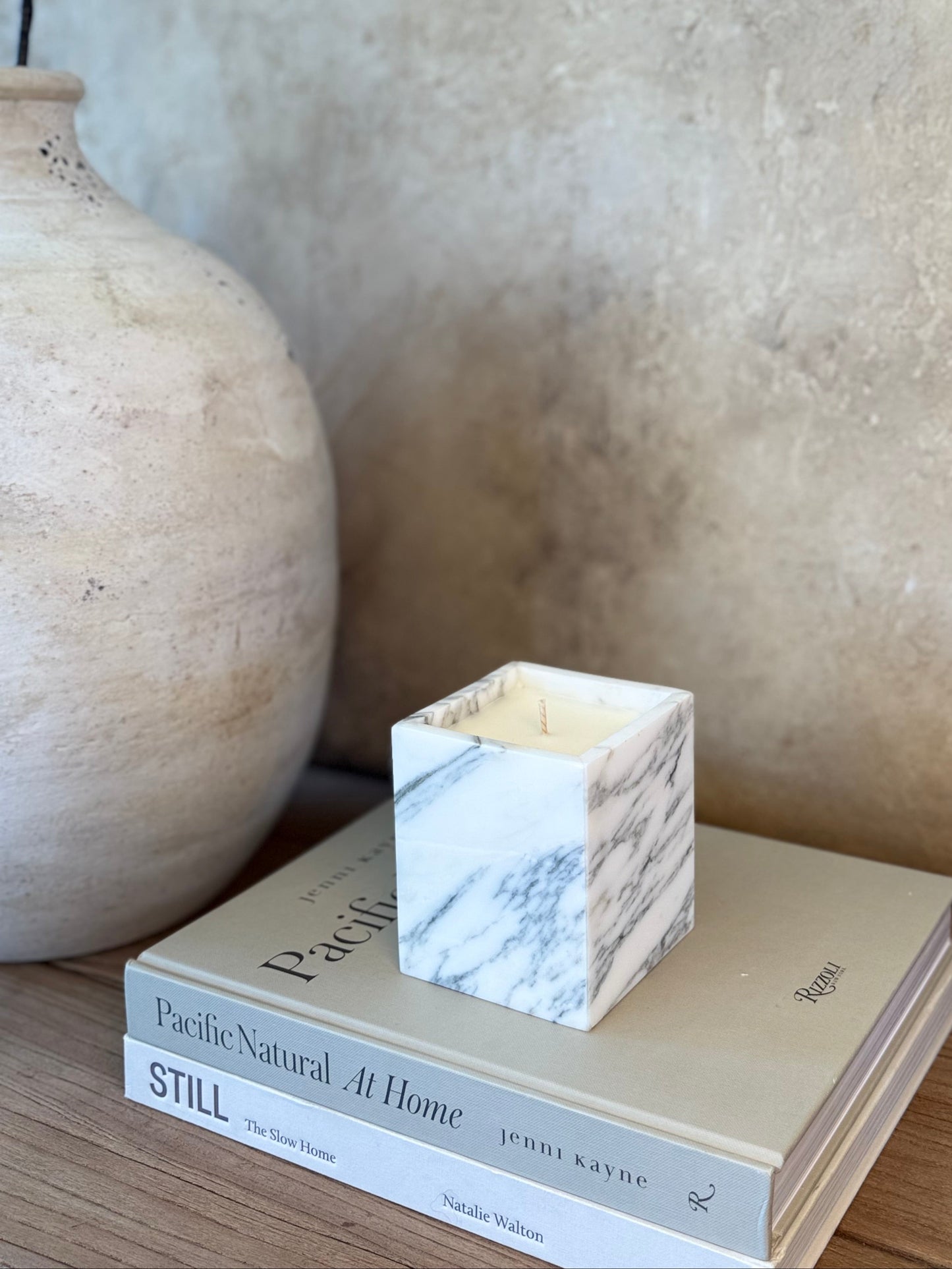 Arabescato Corchia Marble Candle