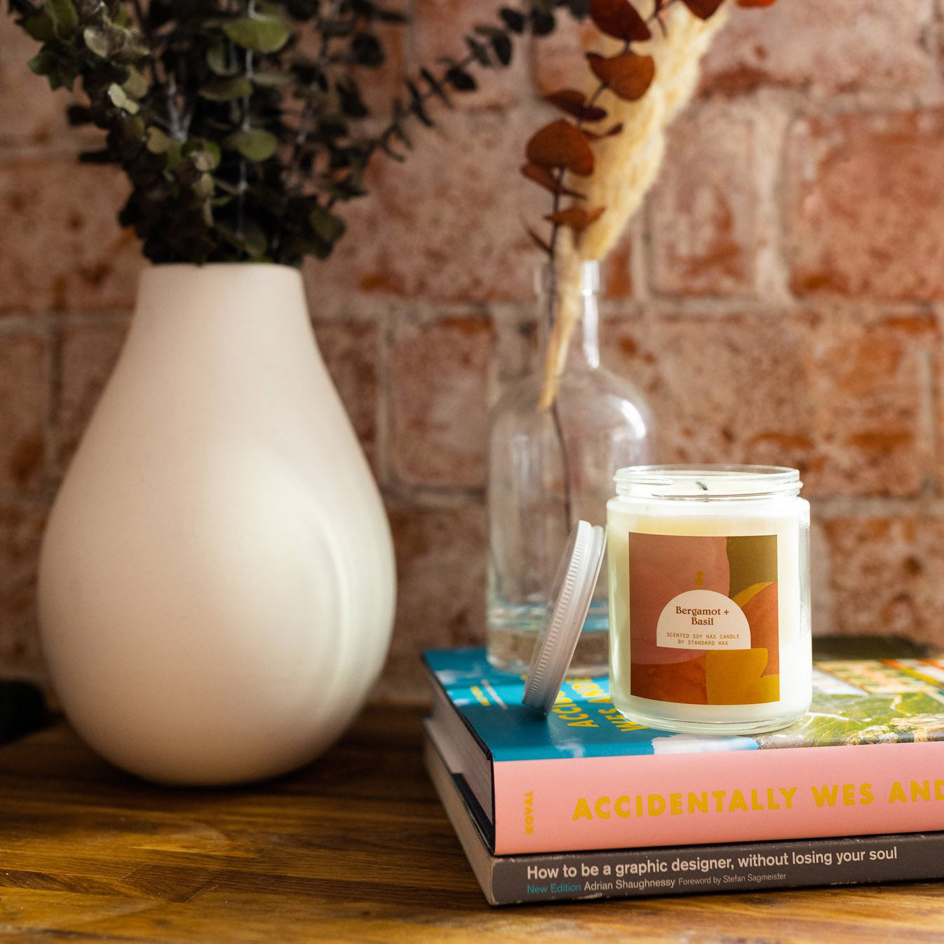 Bergamot + Basil - 8oz Candle (Simple Standards)