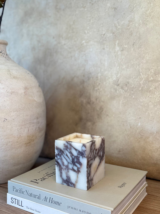 Calacatta Viola Marble Candle